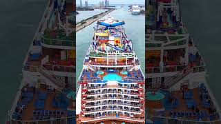 Carnival Celebration Top View ❤️  Another beautiful big ship at Sea  #BigShip