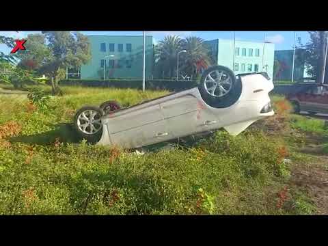 Mal trabou ta pone shofur perde kontrol i boltu riba Kaya Dominico F  Don Martina