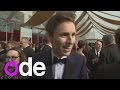 Oscars 2015: EDDIE REDMAYNE corrects reporter on.