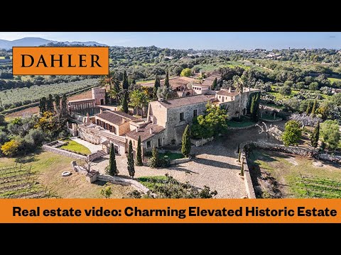 Charming Historic Estate on an Elevated Site with Vineyard and Olive Grove