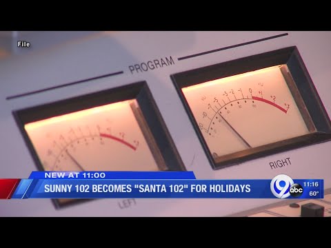 Sunny 102 becomes "Santa 102" for the holidays