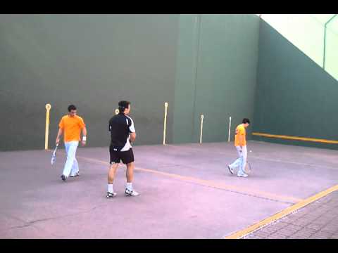 Frontenis preolimpico honor San cristobal Rober y Moises vs Alcalá Alvaro y Dani