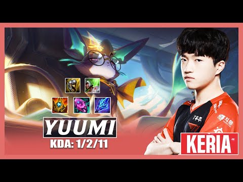 T1 Keria Yuumi vs Ashe  | HOW TO PLAY YUUMI LIKE A PRO - LoL Pro Replays