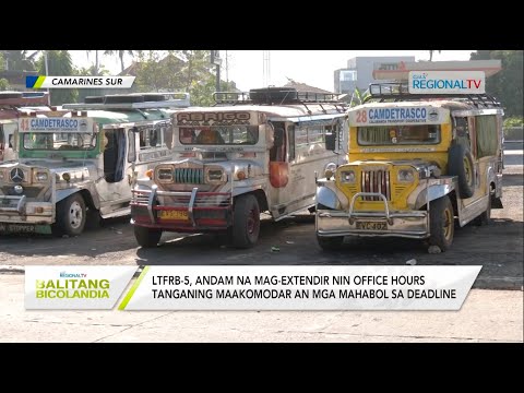 Balitang Bicolandia: Nagkapirang jeepney driver, naghabol na magpaconsolidate ngonian na aldaw