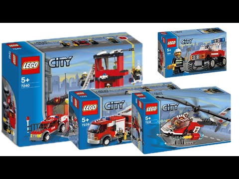 All LEGO City Fire Sets 2005 Compilation/Collection Speed Build