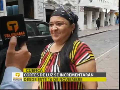 Cortes de luz se incrementarán desde este 10 de noviembre