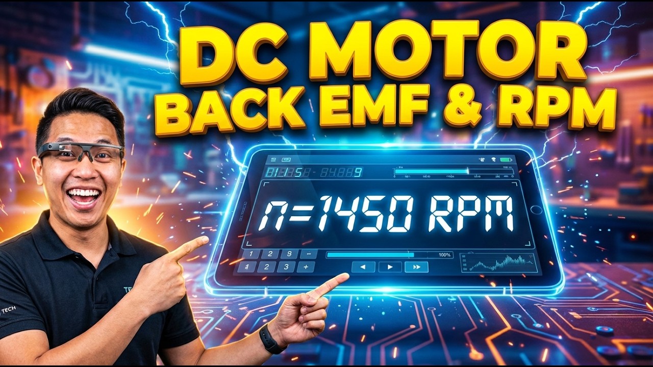 DC Motor Back EMF & RPM Interactive Calculator