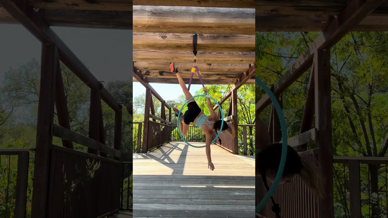 Promotional video thumbnail 2 for The aerial hoop also known as the lyra