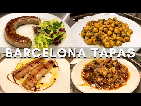 Tapas lendárias em LA BOQUERIA | Comida espanhola e doces em Barcelona | Tour Casa Mila