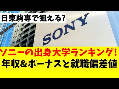 経営学科 ソニーの学歴フィルターと出身大学一覧。平均年収や就職難易度、口コミ。新卒・転職者必見【SONY/就活】