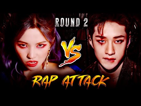KPOP RAP ATTACK:  Female VS Male | Blackpink/(G)I-DLE/Itzy/DC/Everglow/SKZ/BTS/EXO+ (ROUND 2) Mashup