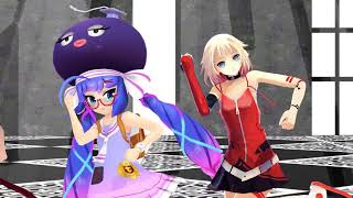 【ボイロMMD】ウナきりおねきずでポーカーフェイス