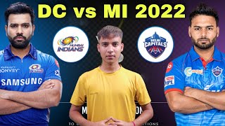 BREAKING - IPL 2022 2nd Match Prediction DC vs MI Dream11 & Playing 11 | Delhi vs Mumbai | Brabourne