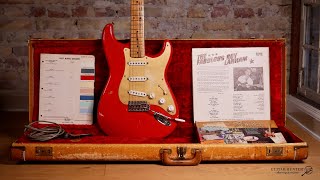 Video thumbnail for 1957 Fender Stratocaster - Seminole Red ( Roy Lanham's Stratocaster ) by Guitar Hunter