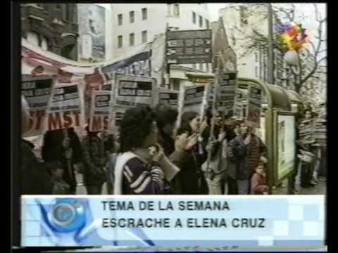 Escrache a Elena Cruz y Fernando Siro - TVR (22-09-2003)