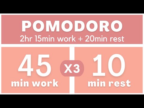 Técnica Pomodoro 45/10 - Pomodoro Timer