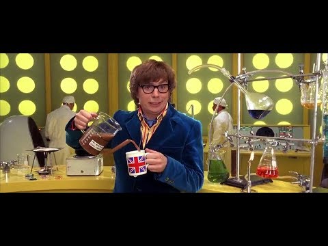 Austin Powers - drinking coffee
