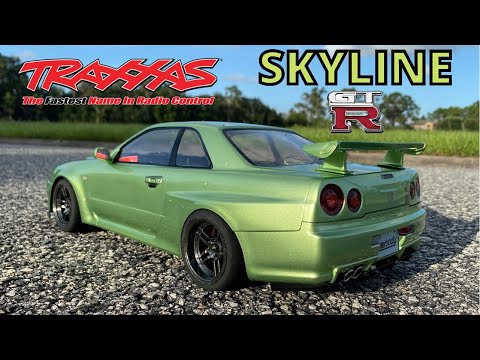 Custom Traxxas GTR Skyline R34 body for the Mustang 4tec 2.0!