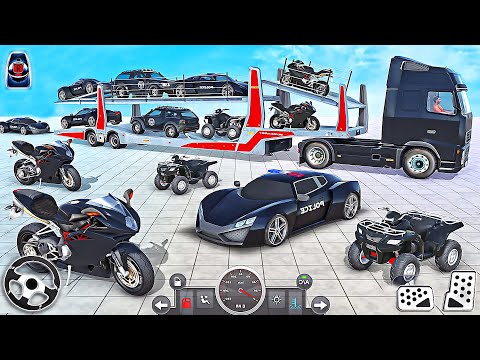 US Police ATV Transport Games - City Police Truck Driving Simulator | Android Gameplay