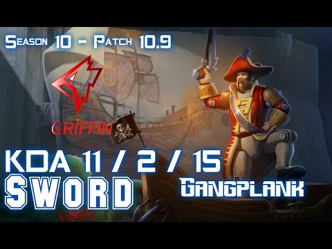 GRF Sword GANGPLANK vs JAYCE Top - Patch 10.9 KR Ranked