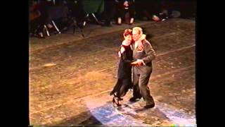 MARTHA ANTON Y EL GALLEGO MANOLO DURANTE EL CAMPEONATO MUNDIAL DE TANGO 2004