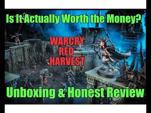 WHMS WARCRY RED HARVEST Starter set Unboxing Chaos Age of Sigmar Warband Warfare warhammer 40k D&D