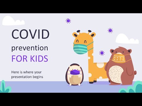 Covid Prevention for Kids PowerPoint Template & Google Slides Theme by GreatPPT.com