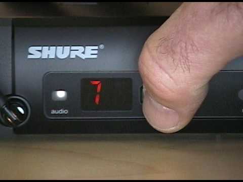 Shure PGX Wireless Microphone Programming