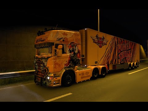 [ETS2 1.43.x] Scania Ristima Tiger V8 Kogel Holland Trailer Pack