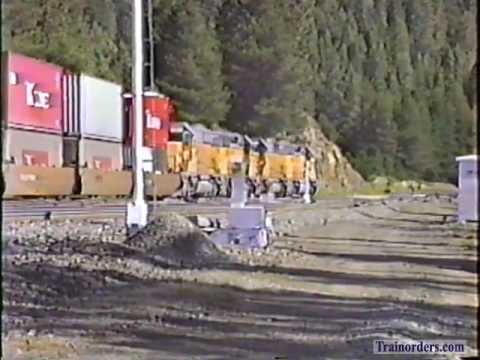 Classic Railroad Series 645 - B Units on the UP at Kamela, Oregon September 4, 1993
