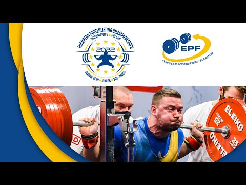 Men SJr, 83-93 kg - European Open, Sub-Junior and Junior Classic Powerlifting Championships 2022
