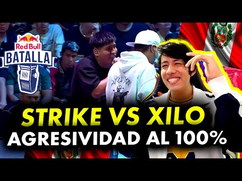 AGRESIVIDAD AL 100%😡👊 STRIKE vs XILO (REACCIÓN) Nacional REDBULL BATALLA PERÚ 2023
