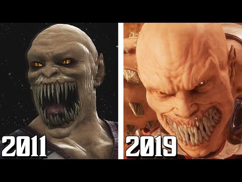 Johnny Cage Letting Baraka Live vs Kitana Letting Baraka Live Comparison! (2011-2019)