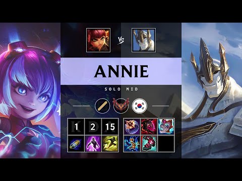 Annie Mid vs Galio - KR Grandmaster Patch 25.20