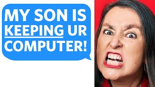 Entitled Parents STEAL MY COMPUTER... so I CALL THE POLICE - Reddit Podcast