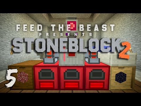 StoneBlock 2 Modpack Ep. 5 Easy Crafting Storage + Wireless Power
