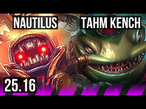 NAUTILUS & Kai'Sa vs TAHM KENCH & Aphelios (SUP) | KR Master | 25.16