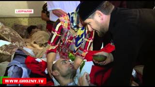 Рамзан Кадыров навестил своего друга - богослова, прикованного к постели после несчастного случая