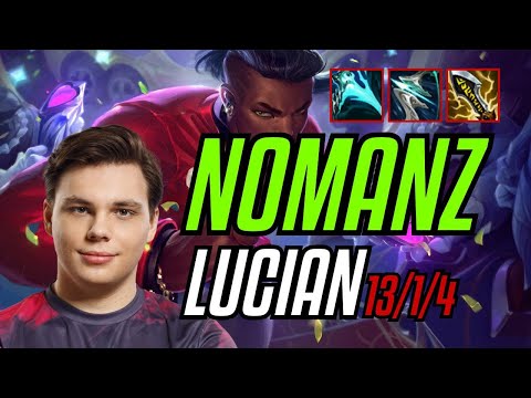 NOMANZ - LUCIAN vs TRISTANA MID - EUW GRANDMASTER - PATCH 11.7