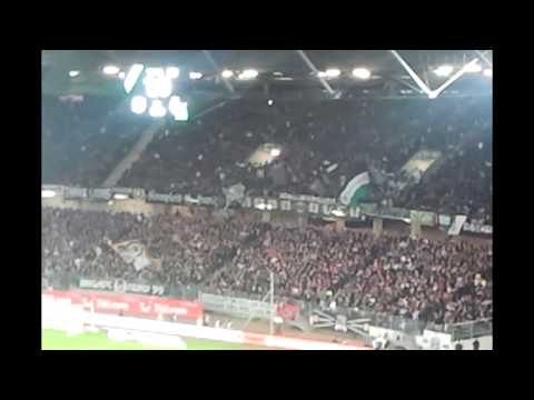 Hannover 96 - SpVgg Greuther Fürth Hannoveraner Fankurve am 27.11.2012