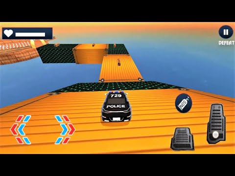 Police Mega Ramp Stunts Car Stunts Games - Impossible Police Car - Android GamePlay#2