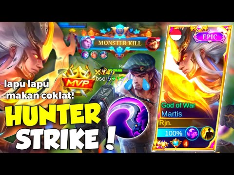 MARTIS HUNTER STRIKE EMANG SAKIT PARAH! LAPU LAPU KENA MENTAL! | TOP GLOBAL MARTIS INDONESIA - MLBB