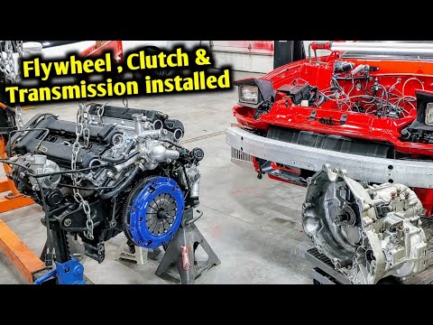 How to install Flywheel , Clutch & Transmission [ 3000gt vr4 ] 6g72 tt