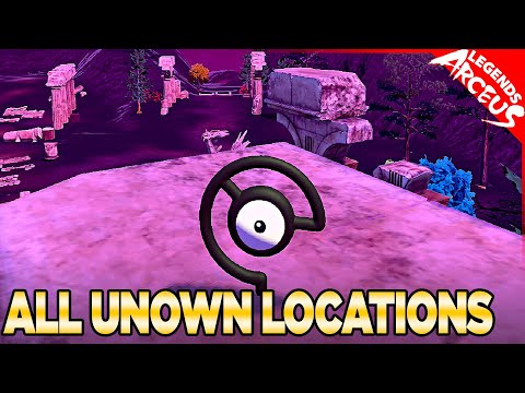 All 28 Unown Locations, Alphas, & Shiny Hunting - Pokemon Legends Arceus