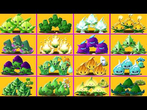 All MINT Plants Vs All Zombies Battlez - Who Will Win? - Pvz 2 Plant vs Plant