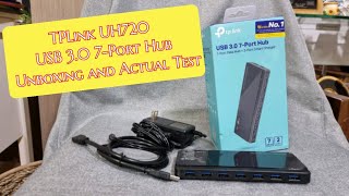 Video thumbnail for TP-Link UH720 USB 3.0 7-Port Data Hub Unboxing and Actual Test by The Dimpled Engineer and my Dogs