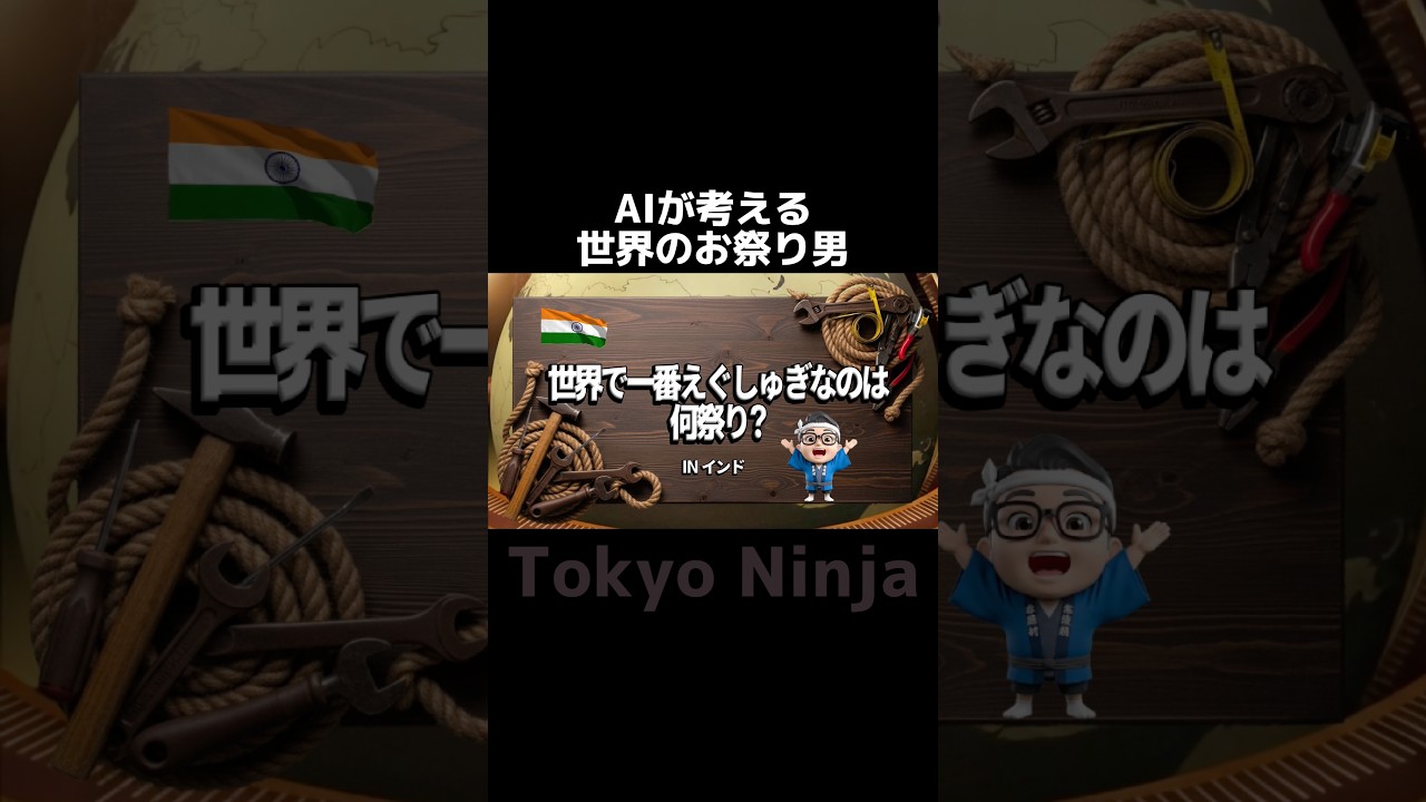 AIが考える世界のお祭り男 #イッテq #aiyoutuber #ガンジス川