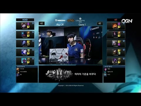 KOO vs KT Game 1 Highlights - KOO TIGERS vs KT ROLSTER – PLAYOFFS R3 LCK Champions Korea Summer 2015