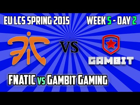 1. Fnatic vs Gambit Gaming - Highlights - EU LCS Spring 2015 W5D2