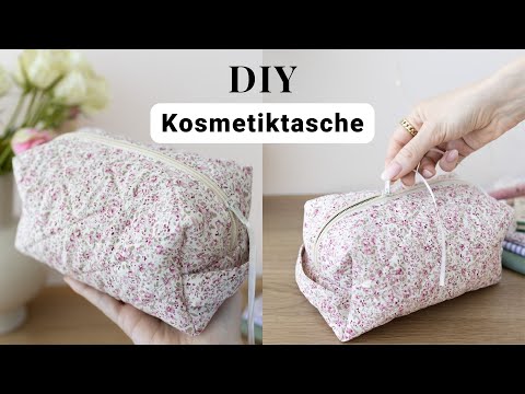 Quilt Kosmetiktasche mit Reißverschluss nähen für Anfänger